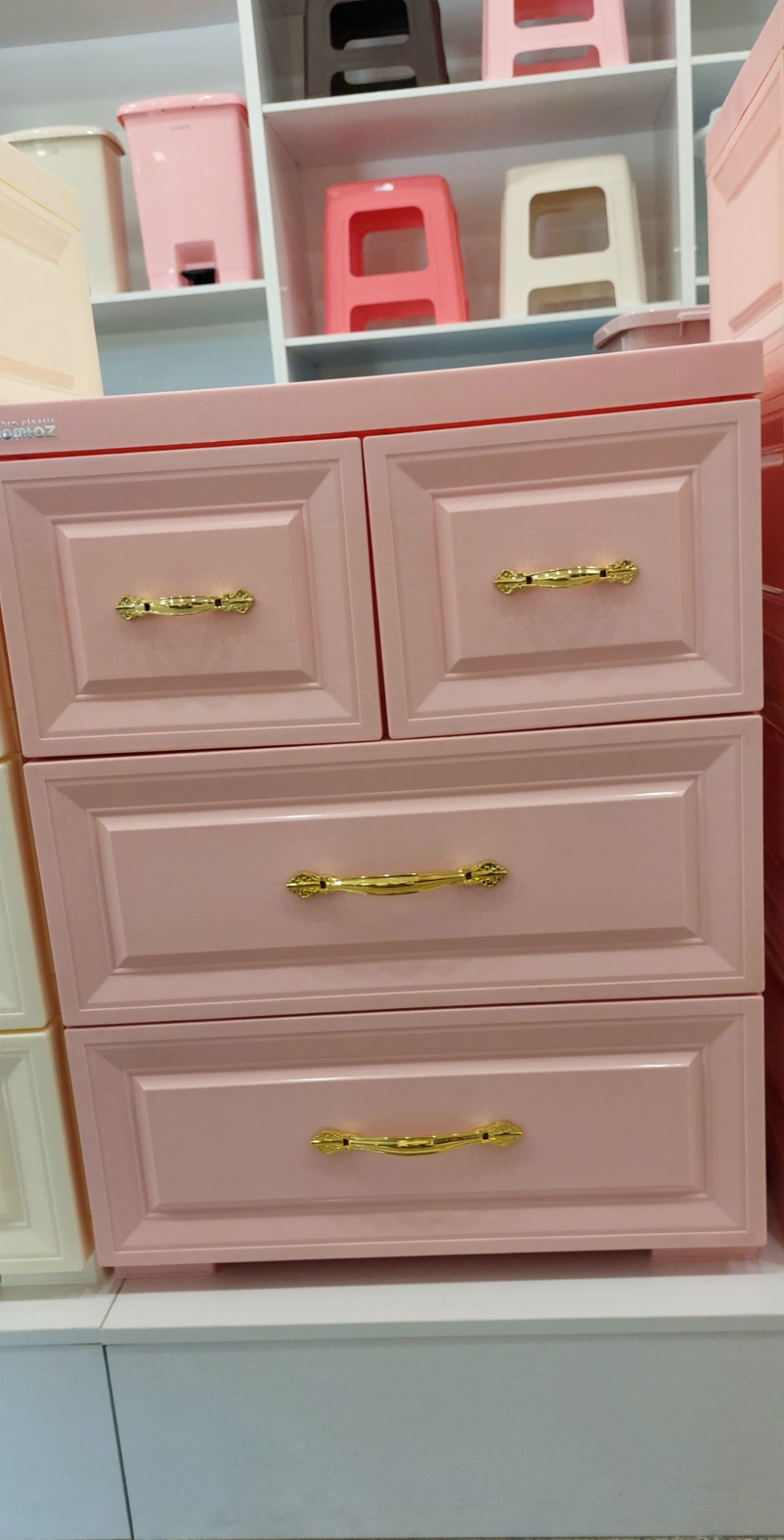 دراور پلاستیکی ممتاز مدل اس ۳ رنگ صورتی