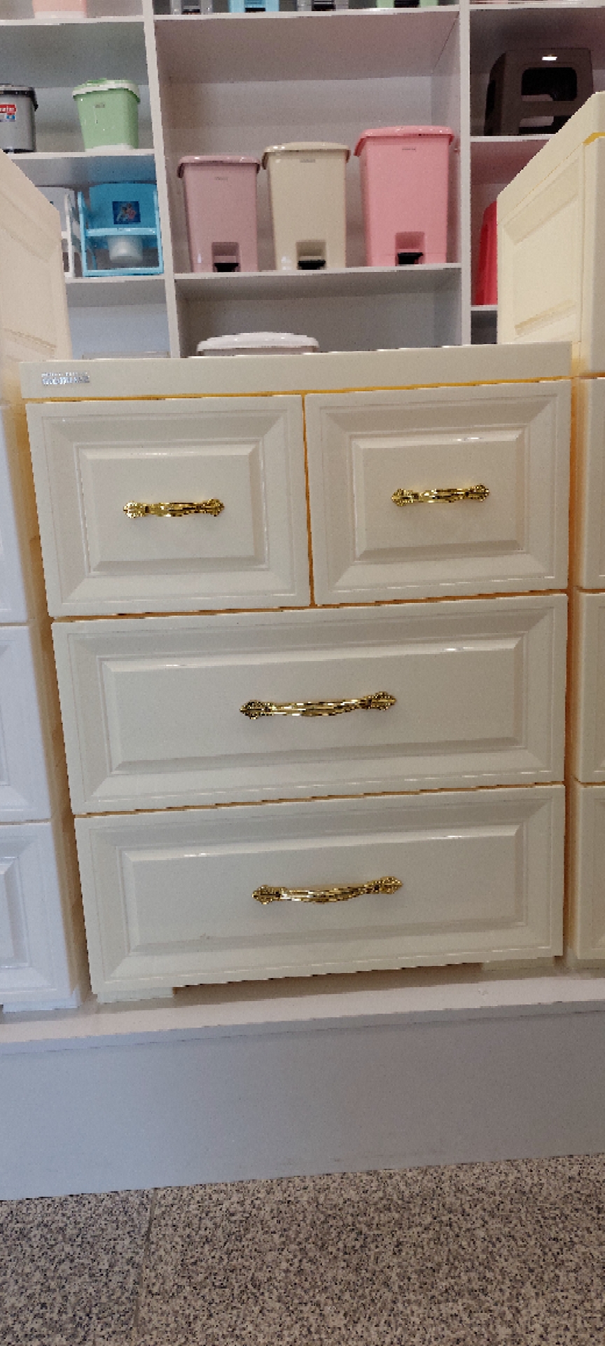 دراور پلاستیکی ممتاز مدل اس ۳ رنگ کرم