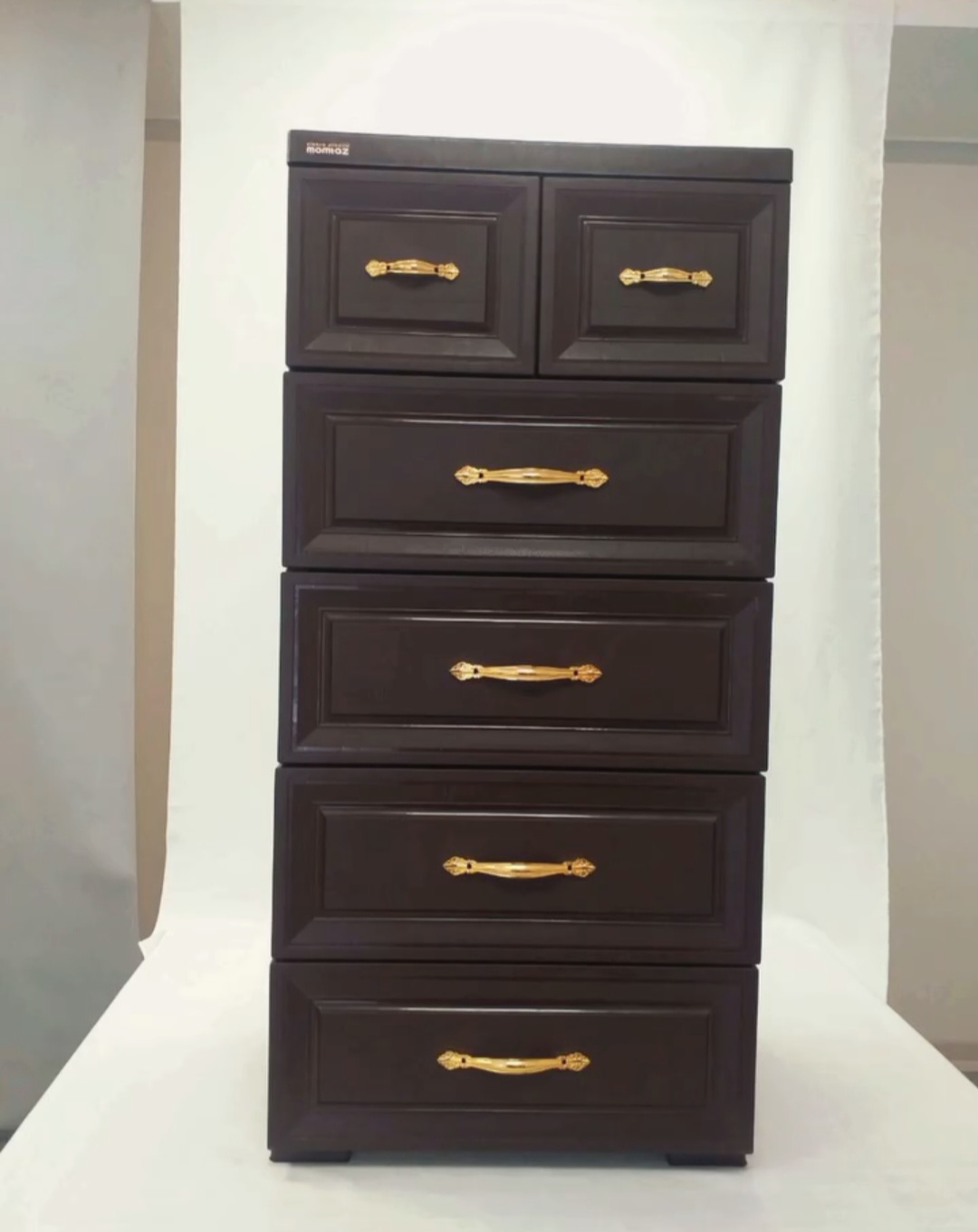 دراور پلاستیکی پنج طبقه مدل اس ۵ ممتاز رنگ قهوه ای