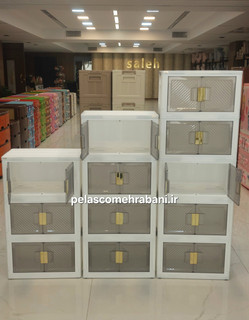 دراور کابینتی تاشو پلاستیکی ۳_۴_۵ طبقه صالح پلاستیک