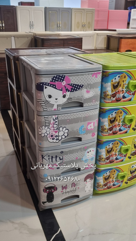 خرید فایل کشویی دخترانه طرح گربه از پخش پلاستیک مهربانی